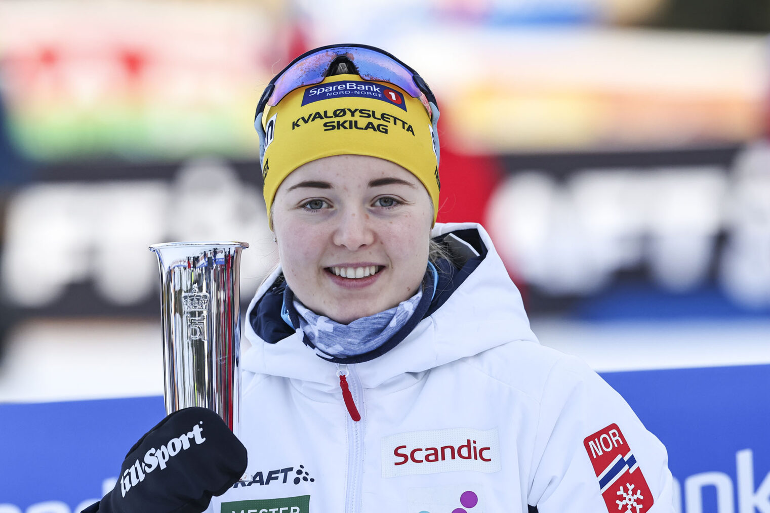 Vilde Nilsen med kongepokal